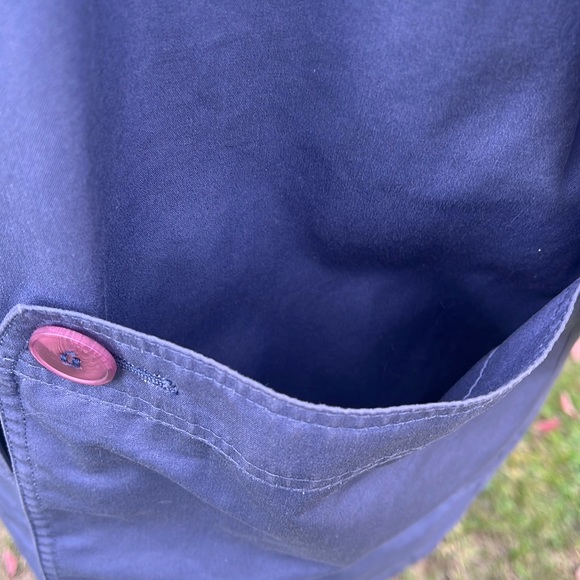 VTG Essential London Fog Blue / Lined  Polyester Coat Sz 10 Reg - Picture 5 of 15